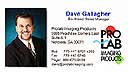 [David Gallagher's busness card in 2003]