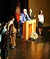 [Jessica D'Amico at award ceremony]