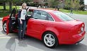 [Lisa Bozek with new car in May 2005]