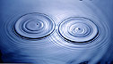 [ripples on water collide and create interactive result]